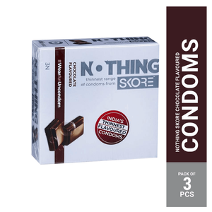 Skore Nothing Thinnest Chocolate Flavoured Condoms 3's Pack
